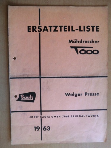 Ersatzteilliste bautz - ersatzteilliste,