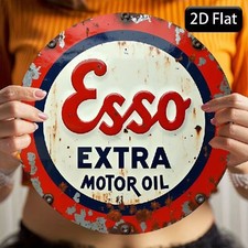 Blechschild rund esso extra - blechschild,