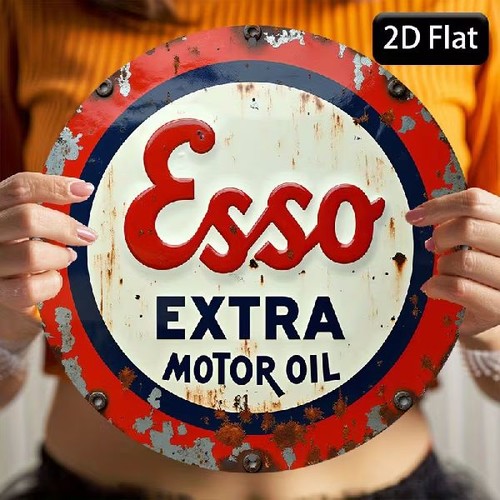Blechschild rund esso - rund,