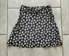 Rock schwarz Blumen Primark Gr. 32