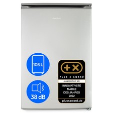 MEDION Gefrierschrank 103L Less Frost 3 Schubladen höhenverstellbar silber