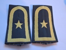 Bundeswehr Rangschlaufen Marine gelb auf oliv Obermaat OA 1paar