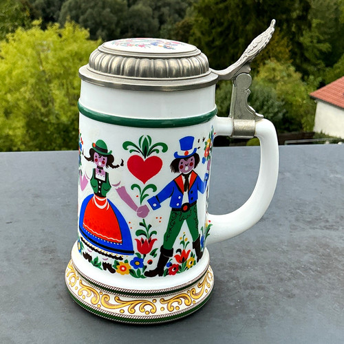 Keramik steingut bierkrug - bierkrug, mit