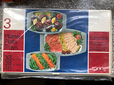 Cromargan Spring Switzerland Servierplatten Chromnickelstahl 18/8 INOX