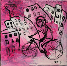 Düsseldorf Gehry by bike