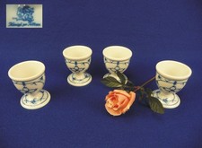 4 x Königl. pr. Tettau Porzellan Eierbecher Eier Becher Strohblume - unbenutzt