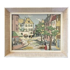 Vintage MCM Paris Street Scene