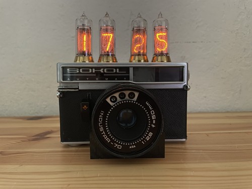 Vintage handmade table clock