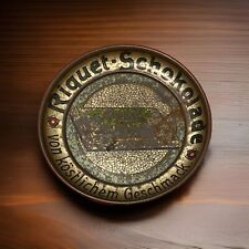 Riquet Schokolade Blech Blechteller Alt Blechschild Reklame  Antik Kakao