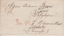 *Vorphila-Brief L2 HAMELN n. L1 OSTERHOLZ, nachges. n. Blumenthal, hs. taxiert