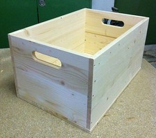 Holzkiste Allzweckkiste verschiedene Maße Spielzeugkiste Holzbox Fichte Handarbe