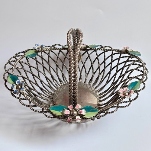 Vintage metallkorb drahtkorb - vintage,