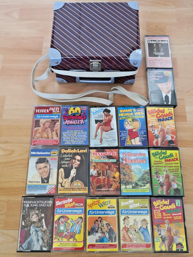 Vintage kassettenkoffer 17 - +,