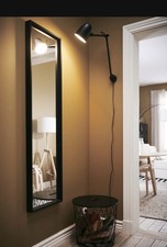 Ikea NISSEDAL Spiegel, schwarz, 40x150 cm