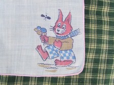 Vintage Retro Taschentuch Taschentuch Kinder Kind Kids R195