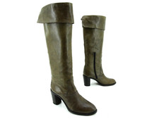 MOMA Stiefel Schuhe Damenstiefel Stiefeletten Boots Gr 38,5 Leder