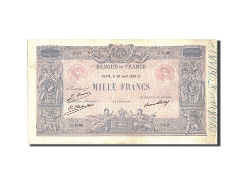 Geldschein frankreich 1000 - geldschein,, frankreich,