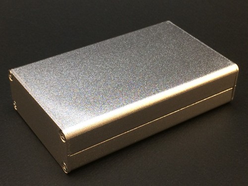 Aluminium projektbox - aluminium, |