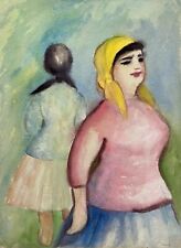 Charlotte Zurek 1910-1971 Porträts Frauen mit Kopftuch Bunt Expressiv 40er Jahre