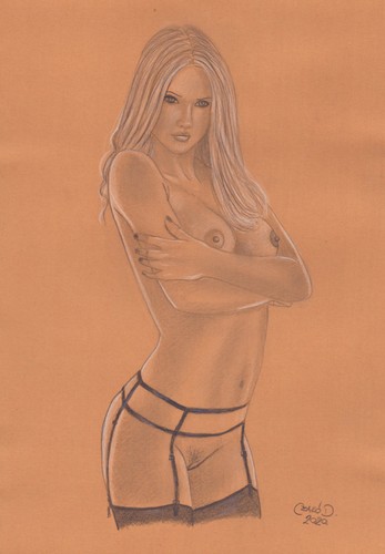 Akt nude naked - woman, frau