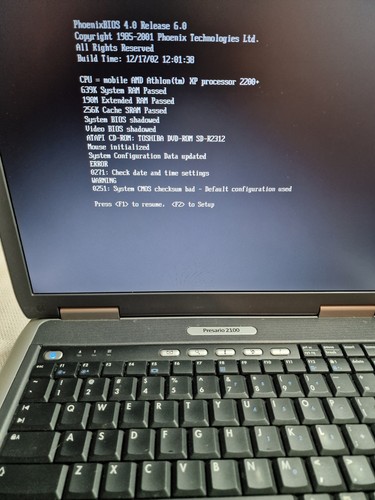 Compaq presario 2100 amd - 2100, 15"