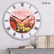Deko-Wanduhr-Wein-Vino-Cantino