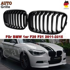 für BMW 1er F20 F21 vor Mopf Nieren HOCHGLANZ SCHWARZ Einzelsteg Kühlergrill DHL