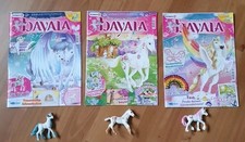Bayala Hefte, 3x aus 2014, mit Figuren/Fohlen, Schleich