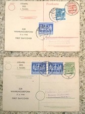 Postkarte Währungsreform 1948