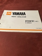 YAMAHA  XT 250  Parts List