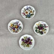 4x Bone China Miniatur Teller