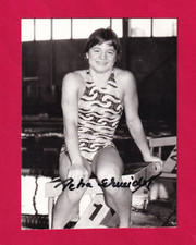 Petra Schneider  -  DDR  - Schwimmen - 1. OS 1980 -  signiert -  !