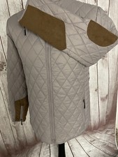 SOS Jensen Damen Steppjacke Mantel Espeland Medium Wildleder Ellenbogenschützer BRANDNEU