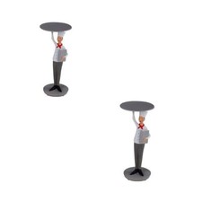 Figur Skulptur Koch mit Teller