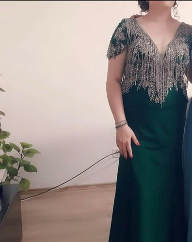 Damen abendkleid lang - lang, grün