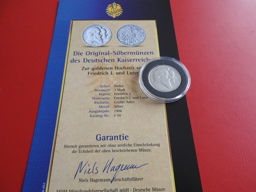 Baden mark 1906 silber - 2,