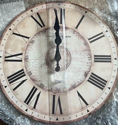 30cm wanduhr holzoptik - 30cm, in