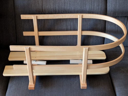 Schlittenlehne mit sitzleisten - schlittenlehne,