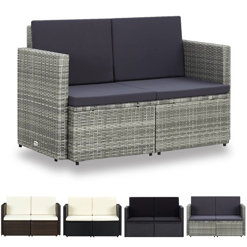 Poly rattan sitzer - poly, 2-sitzer