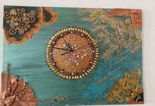  Leinwand Wanddeko Wandbilder  Modern  mit Uhr