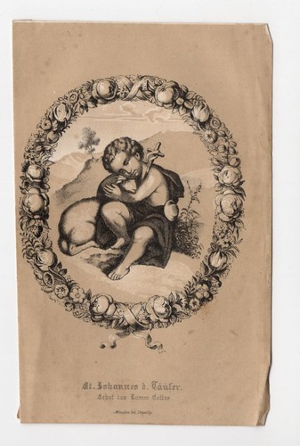 Altes andachtsbild johannes - andachtsbild,