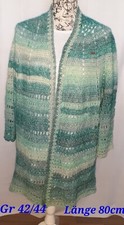 Jacke "Lagune" Gr. 42/44 gehäkelt Handarbeit