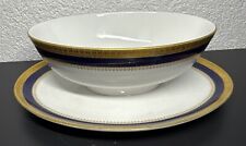 Sauciere "Porzellan Manufaktur München" Echt Kobalt mit Goldrand