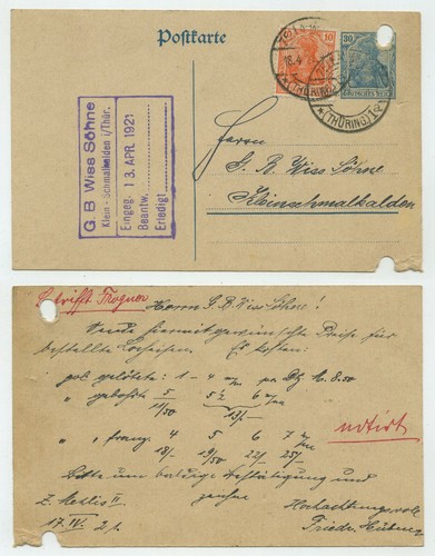 92758 ganzsache 120 - p, zuf