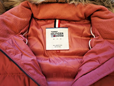 Original Tommy Hilfiger Daunenjacke / Rosa / Winterjacke / Gr. L mit Fell