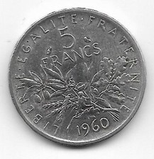 Silber Münze Frankreich 5