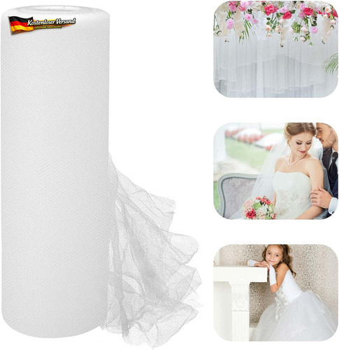 Tüllstoff rolle 30cm - rolle, 91,5m
