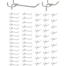 60x Edelstahl Lochwandhaken