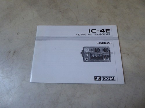 Handbuch icom e - handbuch,