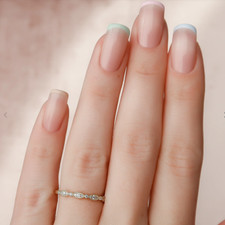 Diamant 14k Gelbgold Band rund